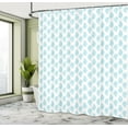 thumbnail image 5 of Ambesonne Blue Paisley Shower Curtain, Tear Drop Shapes Art, 69"Wx75"L, White Sky Blue, 5 of 5