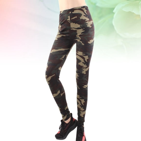 HONITANO Green Camouflage Yoga Pant - Soft, Fashion, Perfect for Workout