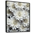 thumbnail image 2 of Designart "Black And White Minimalist Mums" Mums Floater Framed Canvas Art Print, 2 of 5