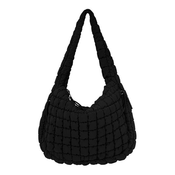 HAWEE Quilted Tote Bag Large Quilted Carryall Puffer Shoulder Bag Lightweight Quilted Padding Hobo Bag Quilted Bag