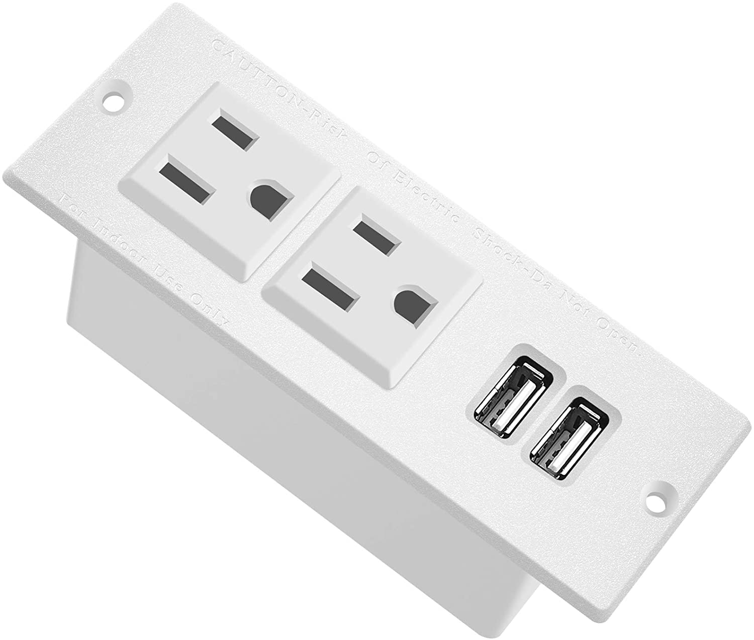Furniture Recessed Power Strip, Recessed Desk Outlet with USB, In ...