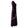 thumbnail image 4 of XVJRHAK Sun Dresses for Women Casual Women's Vintage Celtic Medieval Floor Length Renaissance Gothic Cosplay Dress Mid-Length(Purple,M), 4 of 5