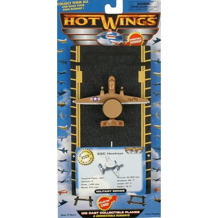 Hot Wings E2C Hawkeye Die Cast Collectible Plane with Connectible Runway #1 Seller in Aviation Museums Nationwide
