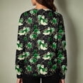 thumbnail image 6 of LNZGNM Halloween Women's Scrub Jacket Long Sleeve Button Front Lightweight Layering Comfortable Breathable Nurse Work Hospital,Green(XXL), 6 of 6