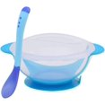 thumbnail image 2 of Baby Bowl Set Training Bowl Spoon Tableware Set Dinner Bowl Learning Dishes with Suction Cup Children Training Dinnerware (Blue 1pcs Spoon), 2 of 2