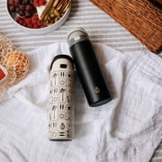 TAL 24oz Stainless Steel 2-in-1 Water Bottle with Straw and Chug Lid, Black
