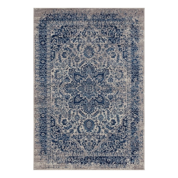 Manhattan MAN-39 Blue Oriental Rug 7' 6" X 9 ' 6"