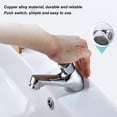 thumbnail image 4 of Grifo para fregadero de lavabo con retardo de tiempo interruptor de empuje grifo para lavabo con cierre automático ampliamente utilizado para el hogar ANGGREK Otros, 4 of 8