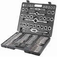 thumbnail image 1 of VEVOR 110 PCS Tap and Die Combination Set Tungsten Steel Titanium METRIC Tools with Case, 1 of 8