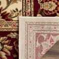 thumbnail image 5 of SAFAVIEH Lyndhurst Victoria Traditional Floral Area Rug, Ivory/Red, 5'3" x 7'6", 5 of 7