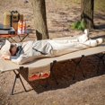 thumbnail image 3 of Cama de campamento, cuna ultraligera para acampar, cama plegable de aleación de aluminio, tienda de campaña ligera para exteriores, cama para tienda de campaña para almuerzo con autoconducción, 3 of 4