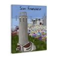 thumbnail image 2 of Stupell Industries Contemporary Colorful San Francisco California Canvas Art, 36 x 48, by Carla Daly, 2 of 7