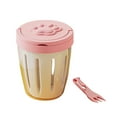 thumbnail image 5 of Qnjujn Fruit Cup With Fork, Outdoor Picnic Salad Bowl with Fork - Portable Fruit Container - Leakproof Snack Cup for Camping/Travel/Beach, 5 of 6