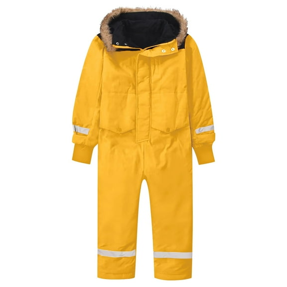 Coerni Snow Suit for Kids Boys Girls One Piece Snowsuit Waterproof Removable Overalls Winter Outdoor Snowboarding Ski Suits