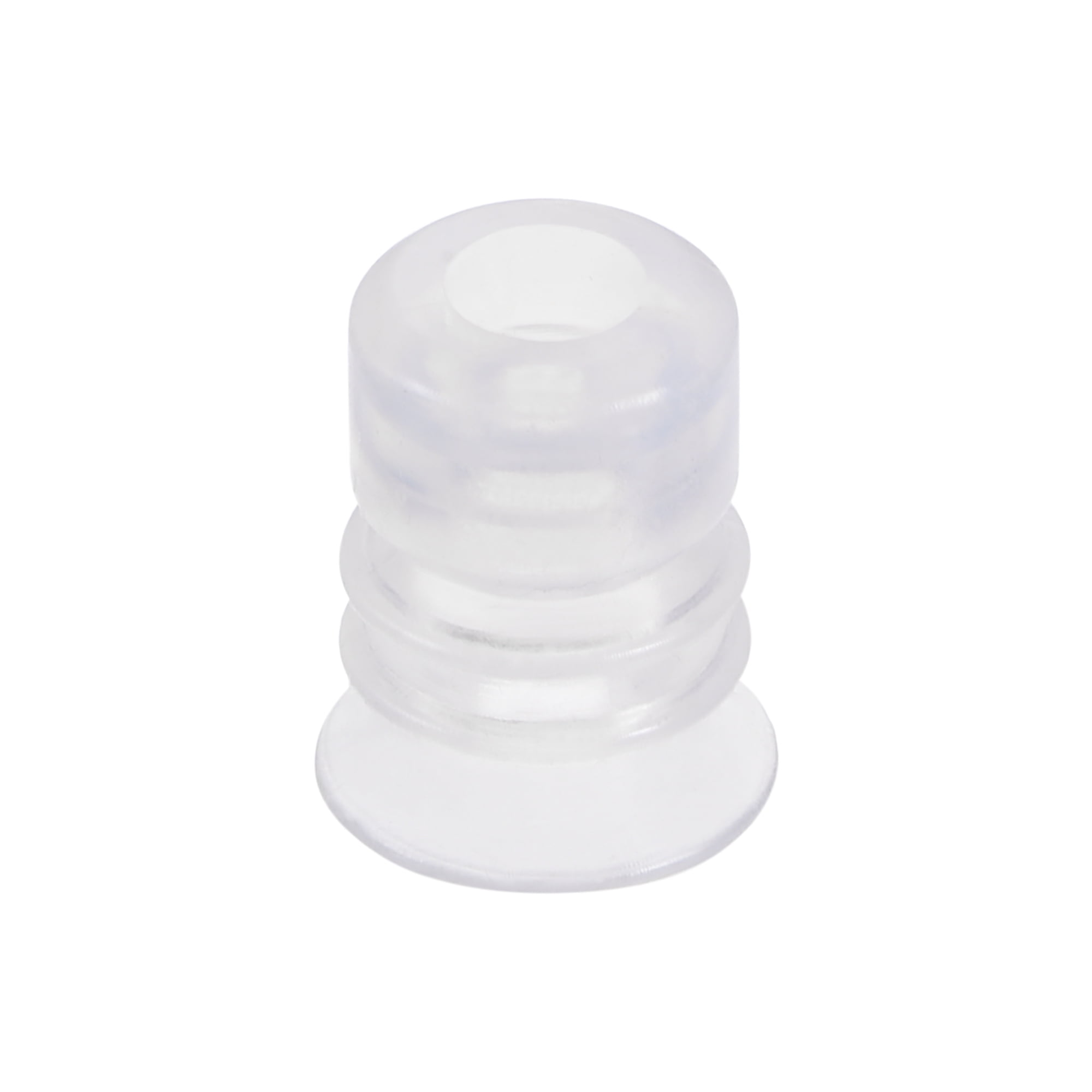 Clear Silicone Miniature Vacuum Suction Cup 12mmx15mm Bellow Suction