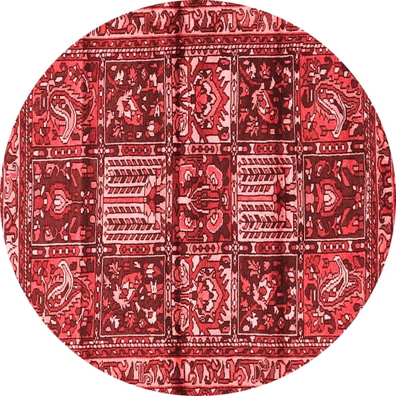 Ahgly Company Indoor Round Persian Red Traditional Area Rugs, 7' Round