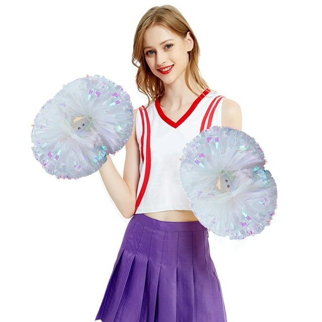 Boreal Craft Cheerleading Handheld Colorful Flowers Sports Activities Performance Cheering Supplies Round Colorful Practical Material Lightweight Handle Design Off Event Horizon Book Event Wristbands