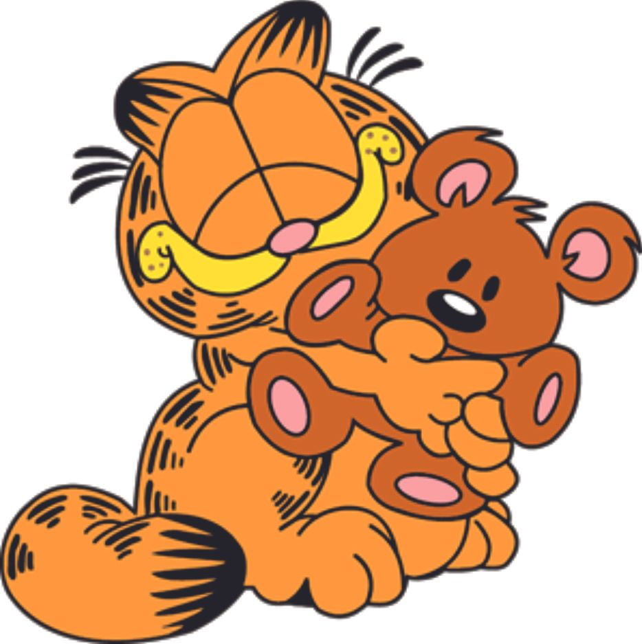 Sleeping Garfield Cartoon LARGE VINYL WALL STICKER DECALS CHILDREN Room 63 