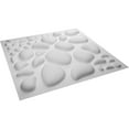 thumbnail image 6 of Ekena Millwork 19 5/8"W x 19 5/8"H Shale EnduraWall Decorative 3D Wall Panel, White, (10-Pack for 26.75 Sq. Ft.), 6 of 12