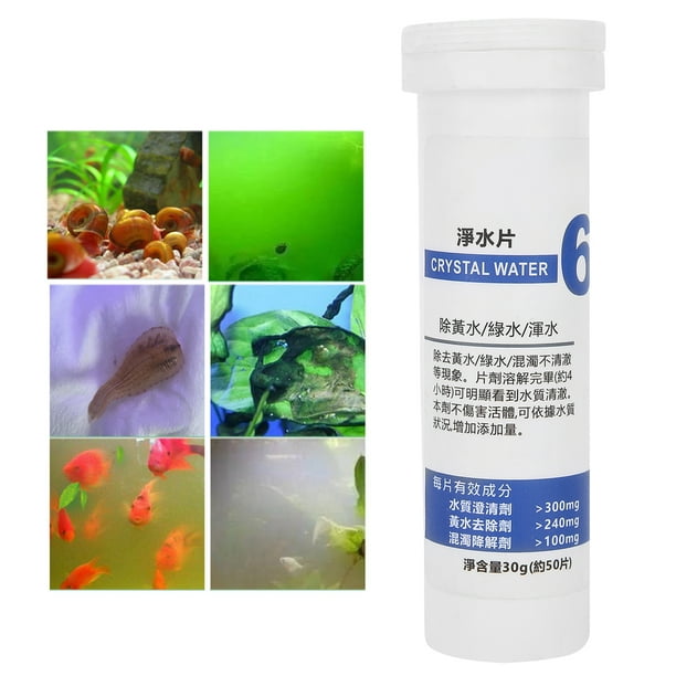 Aquarium Fish Tank Cleaning Algae Tablets Biological Effective Control  Water Purify6 Water Purification Bottle