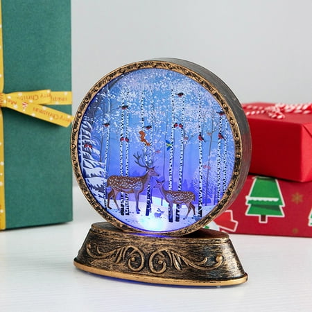 

Christmas Old Man Snowman Night Light Scene Layouts Props Night Decoration LED light TANGNADE