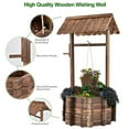 Yardi Yard Outdoor Wooden Wishing Well Planter Bucket, Practical Usage