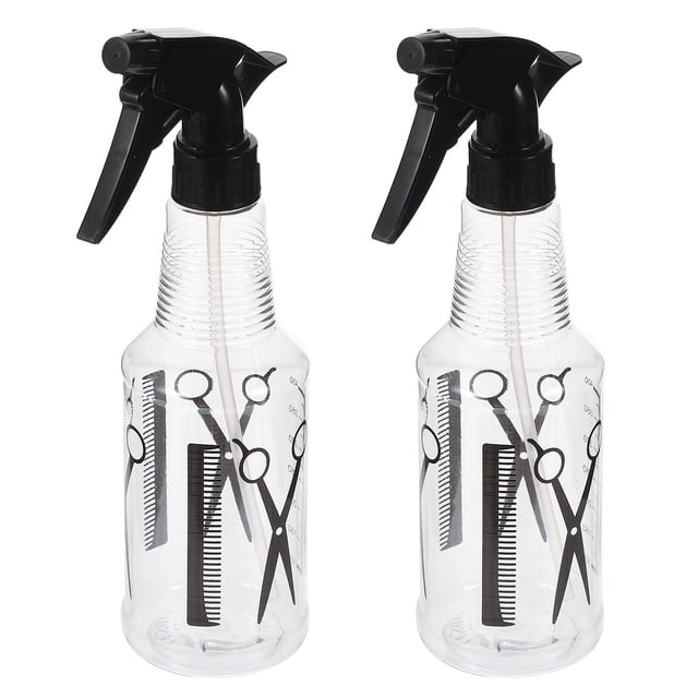 Shisuyan 2Pcs Misting Spray Bottles Pet Transparent Leak Proof Refillable For Hair Salon And Home Users