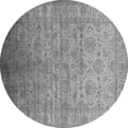 thumbnail image 1 of Ahgly Company Indoor Round Oriental Gray Industrial Area Rugs, 5' Round, 1 of 4
