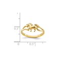 thumbnail image 3 of Bague Licorne Polie Or Jaune 14 Carats pour Femmes, 3 of 5