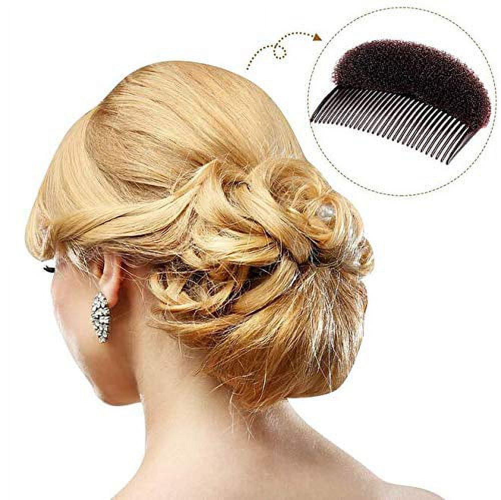 Buy Bump It Up Volume Hair Base Set Styling Insert Braid Tool Hair Bump Up  Comb Clip Sponge Bun Hair Pad Accessories for Women Girls DIY Hairstyle (14  Pieces) Online at Low