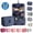 Blue & Star, variant on Portable Travel Toiletry Bag Home Cosmetic Organizer Makeup Bag, Blue Flower