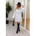 thumbnail image 4 of Ekouaer Women's Satin Robes Long Sleeve Silk Robe Bride Bridesmaid Robes Bridal Robes Soft Kimono Bathrobe, 4 of 6