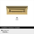 thumbnail image 4 of Amerock Streamline Tab 1-3/4 inch (44mm) Length Champagne Bronze Cabinet Finger Edge Pull, 10 Pack, 4 of 4