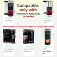 thumbnail image 2 of 4 Reusable K Cups for Keurig K Supreme, K Supreme Plus, K Slim with Multistream Technology, K-Brew Chill, K-Duo Hot & Iced - 4 Black Refillable Kcups Coffee Filters for Keurig Coffee Makers, 2 of 6