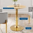 thumbnail image 5 of Modway Verne 28" Round Modern Wood & Metal Dining Table in Gold/Natural, 5 of 5