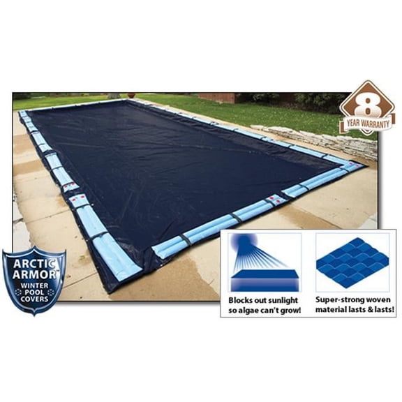 Arctic Armor WC752 8 Year 20'x40' Rectangle In Ground Swimming Pool Winter Covers