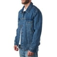 thumbnail image 3 of Alpine Swiss Derek Mens Classic Denim Jacket Casual Button Up Jean Trucker Coat, 3 of 7