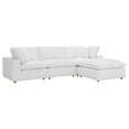 thumbnail image 2 of Modway Commix 4 Piece Down Filled Overstuffed Sectional Sofa Set in Pure White, 2 of 10