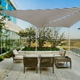thumbnail image 2 of Yescom 2 Pack 11 Ft 97% UV Block Triangle Sun Shade Sail Heavy Duty Canopy Patio Deck, 2 of 10