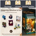 thumbnail image 3 of Kit de cuadernos para libros en miniatura MEINESQIS DIY con LED azul, 3 of 6