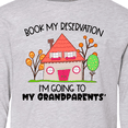 thumbnail image 4 of Inktastic Book my Reservation I'm Going To My Grandparents'- House Long Sleeve Youth T-Shirt, 4 of 5
