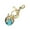 Gold, variant on Rhinestones Ladybugs Keychain Portable Alloy Construction Multipurpose Travel Accessory