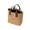 Brown, variant on Simply Modern Lunch Box Bento Tote for Office Workers, Large Canvas Tote Bag with Contrast Color Fashion Design