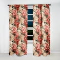 thumbnail image 6 of Designart "Timeless Rose Elegance II" Rose Traditional Room Darkening Curtain, Floral Single Panel, 6 of 6
