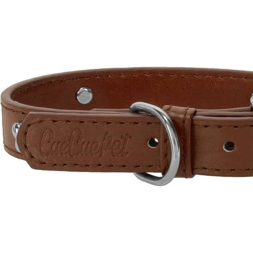 CUECUEPET Embellished Bone Charm Dog Collar and 44.5 inch Leash for Walking [Multiple Sizes]