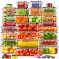 thumbnail image 1 of Recipientes de almacenamiento de alimentos KEMETHY, 60 unidades, herméticos, sin BPA, 1 of 8