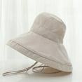 thumbnail image 3 of Fewfanhot Women’s Foldable Solid Color SunHat, Wide Brim Bucket Hat for Easy Packing, Travel, Beach and Outdoor Sun Protection, 3 of 4