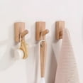 thumbnail image 3 of Ganchos Ganchos de pared de madera, Perchero para sombreros, Ganchos montados en la pared de madera, Ganchos decorativos, 3 of 4