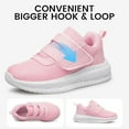 thumbnail image 6 of YHOON Girls Shoes Mesh Breathable Casual Fashion Tennis Sneakers Slip on Walking Kids Shoes Pink Big Kid Size 2, 6 of 8