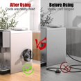 thumbnail image 4 of Cord Organizer for Appliances, 2 Pack Cord Wrapper for Appliances, Appliance Cord Organizer Compatible with Stand Mixer, Air Fryer, Coffee Maker, Toaster (Gray), 4 of 7